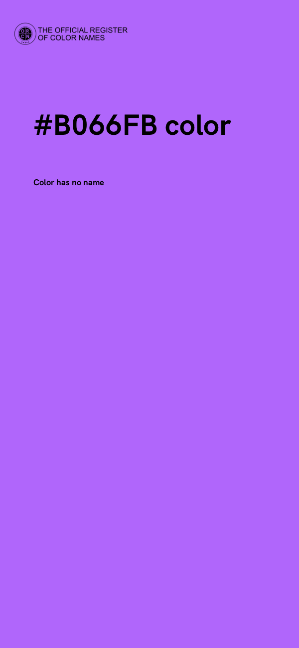 #B066FB color image