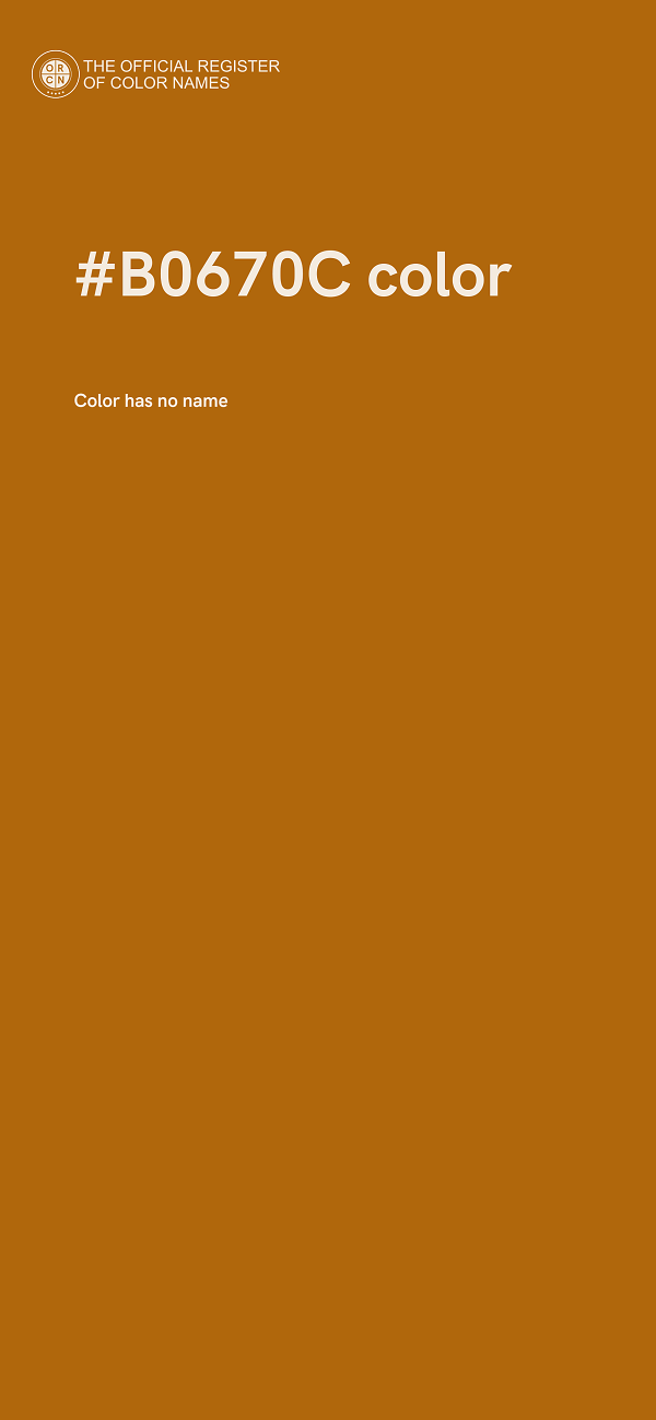 #B0670C color image