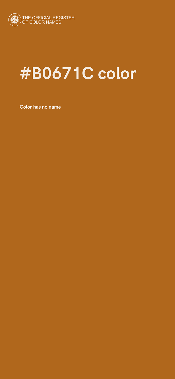 #B0671C color image