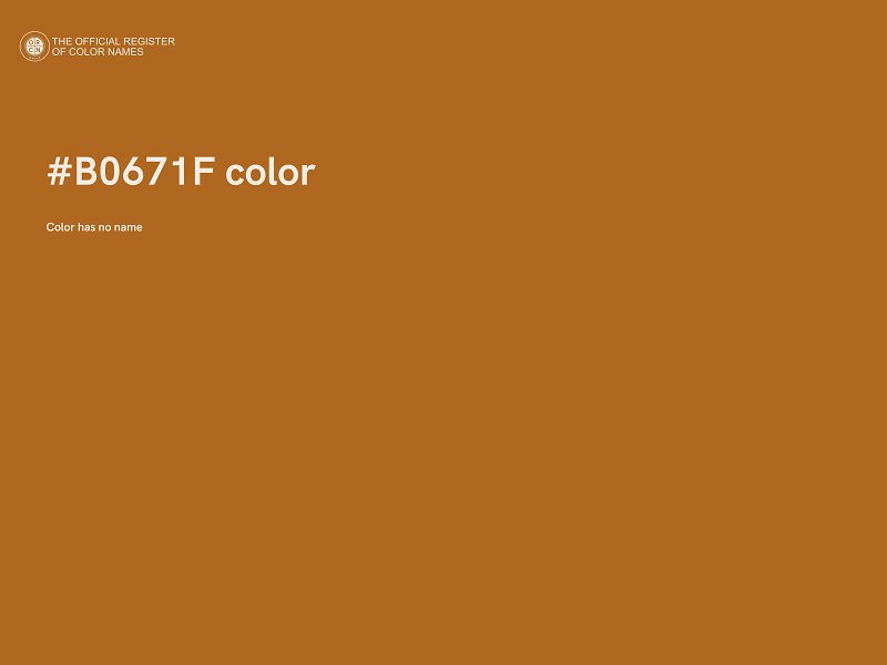 #B0671F color image
