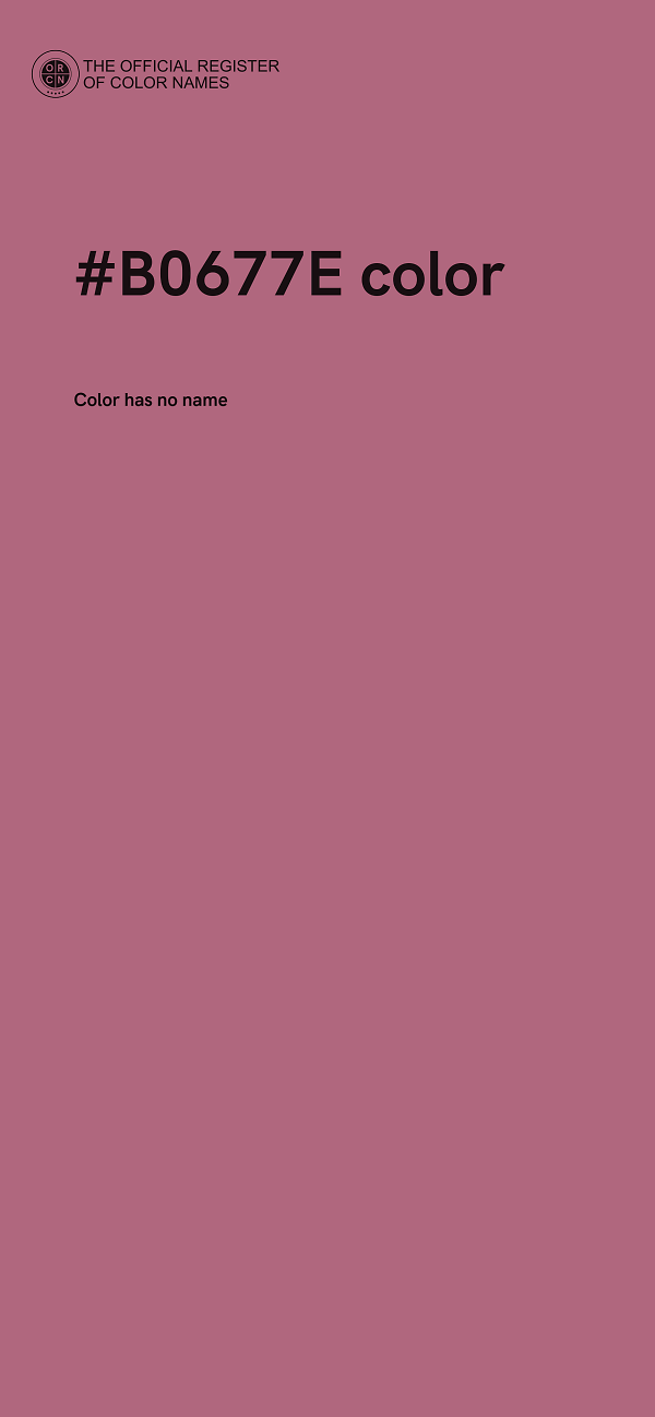#B0677E color image