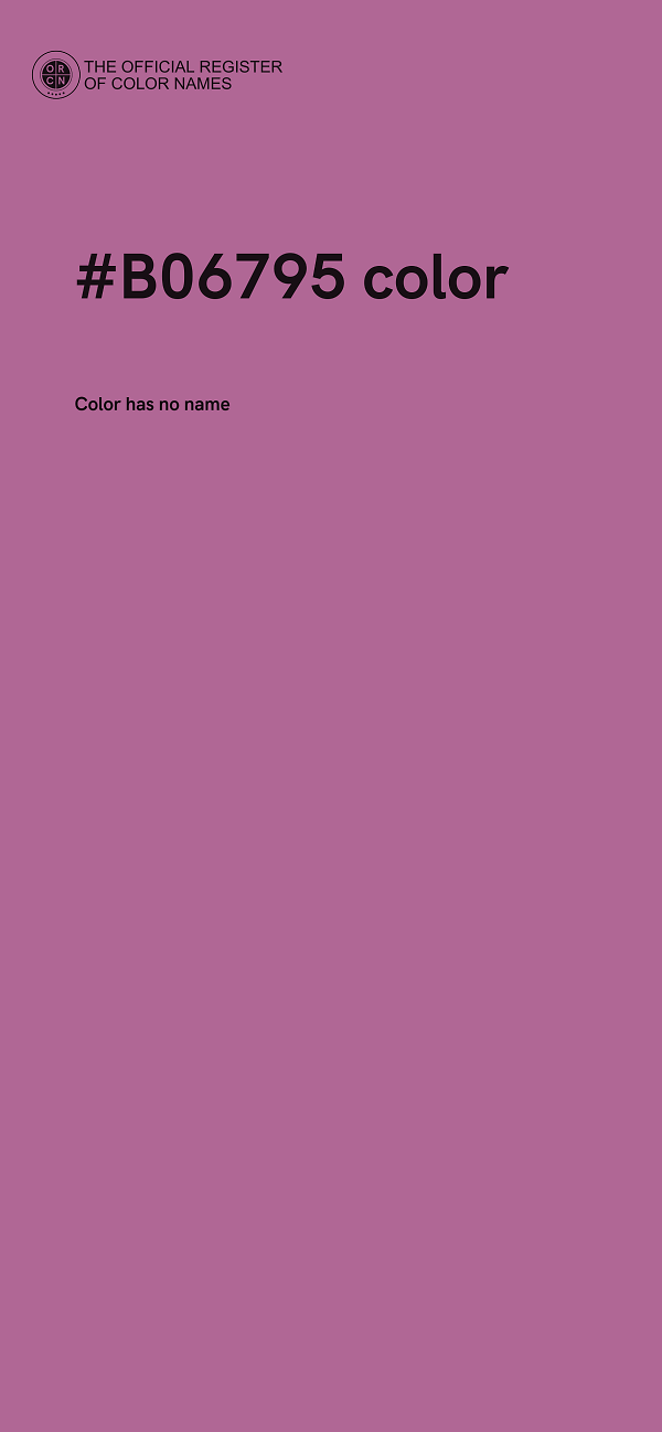 #B06795 color image