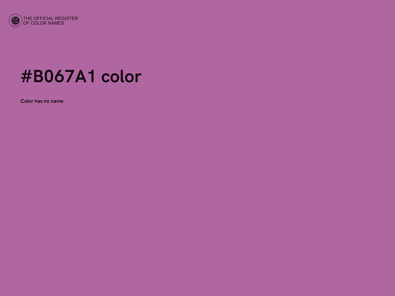 #B067A1 color image