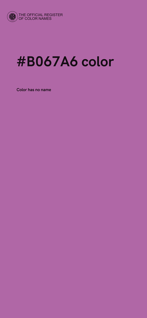 #B067A6 color image