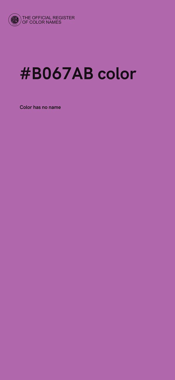 #B067AB color image