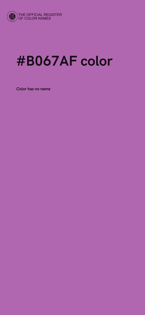 #B067AF color image