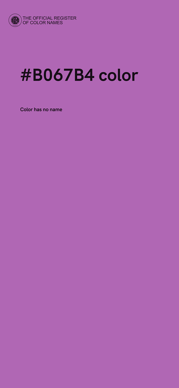 #B067B4 color image