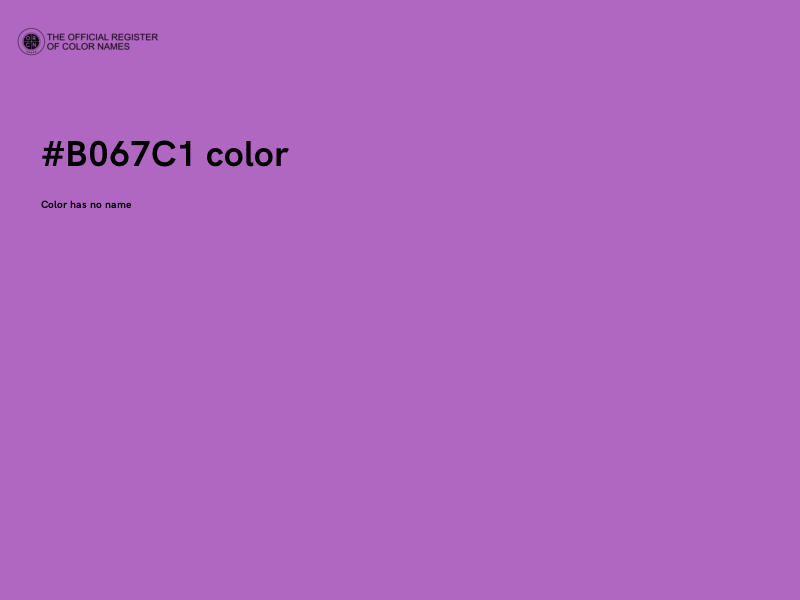 #B067C1 color image