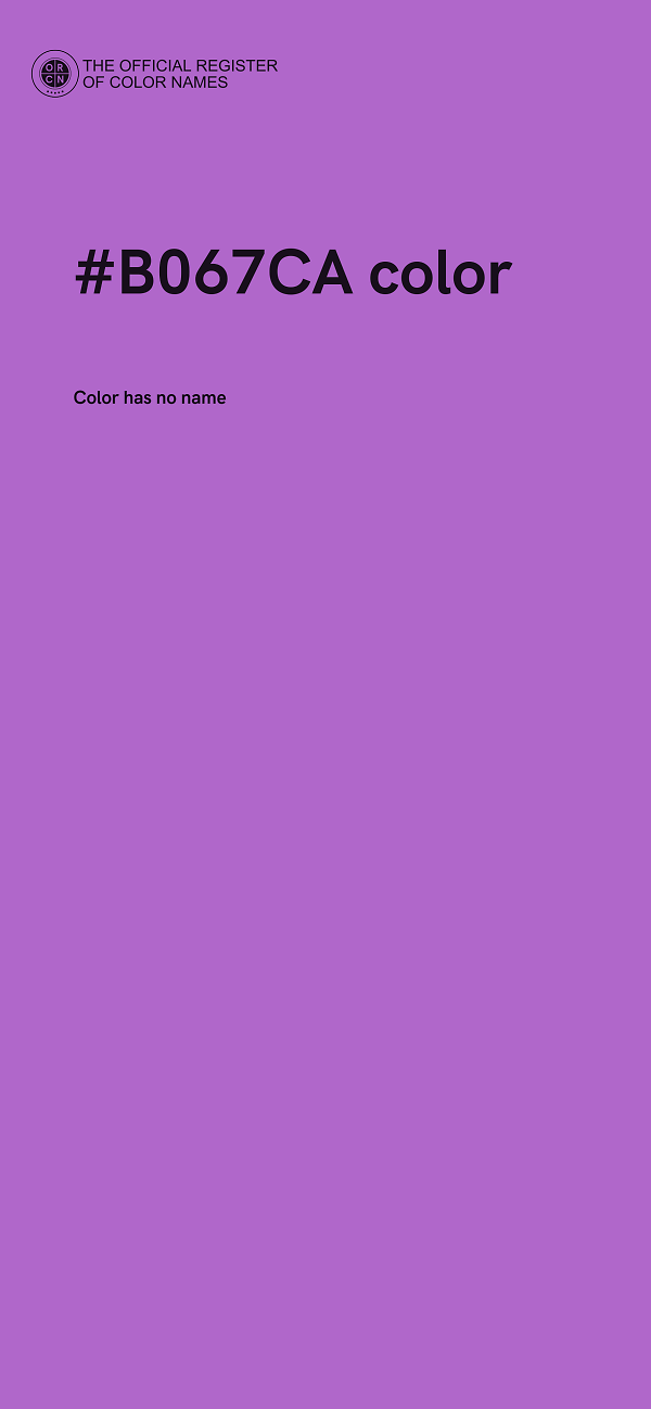 #B067CA color image