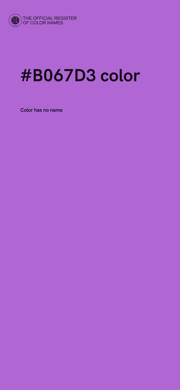 #B067D3 color image