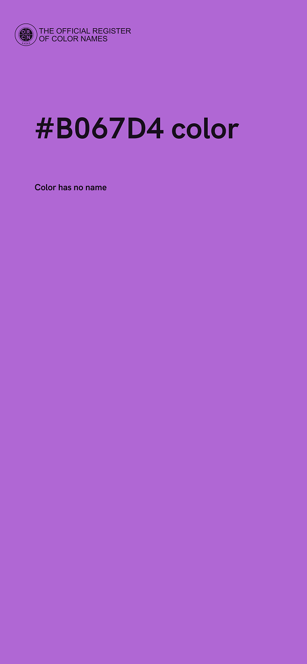 #B067D4 color image
