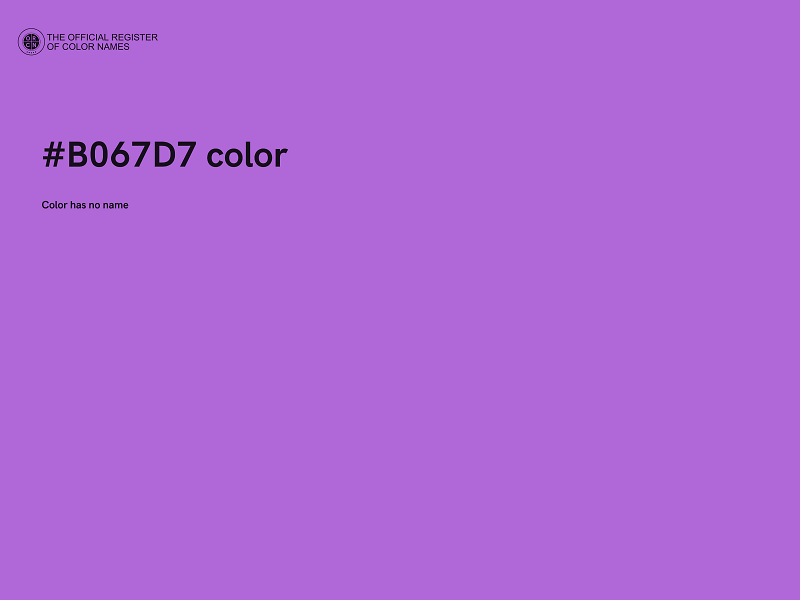 #B067D7 color image