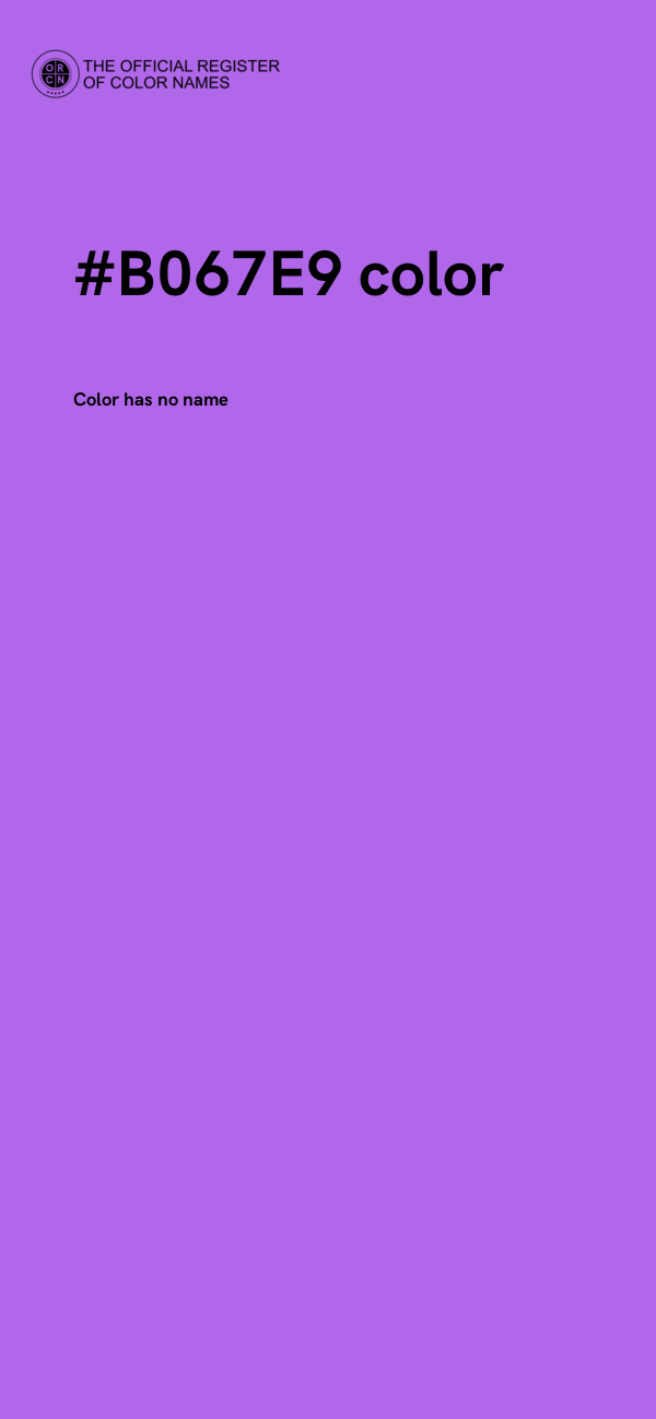 #B067E9 color image