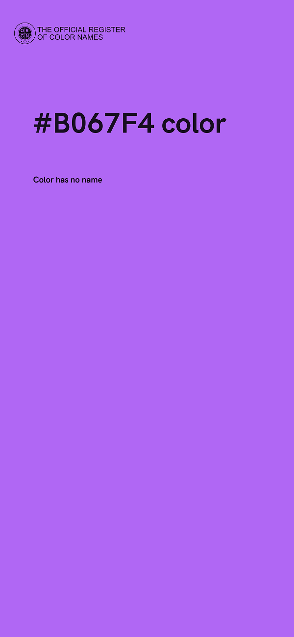 #B067F4 color image