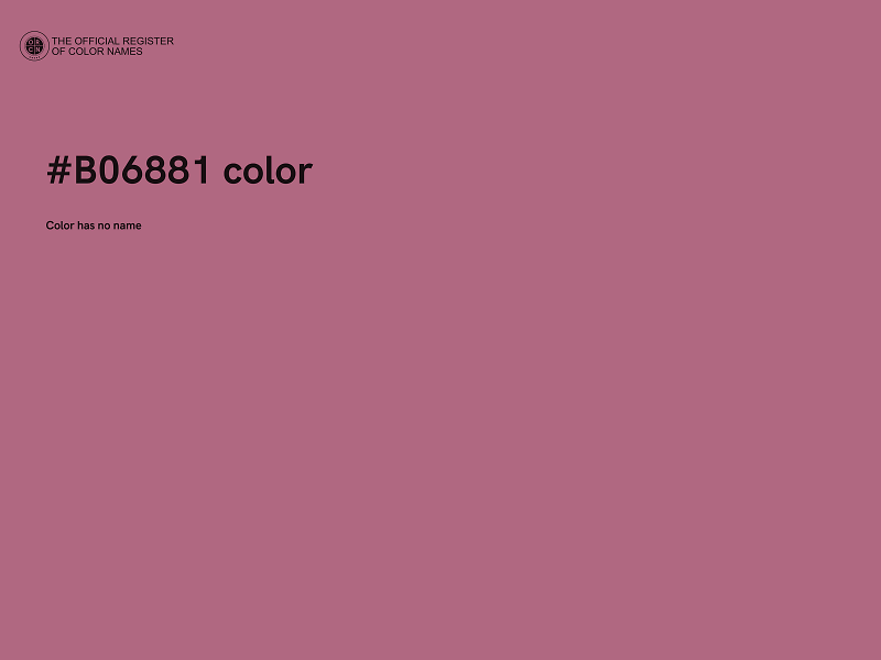 #B06881 color image