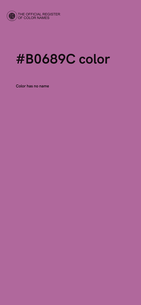 #B0689C color image