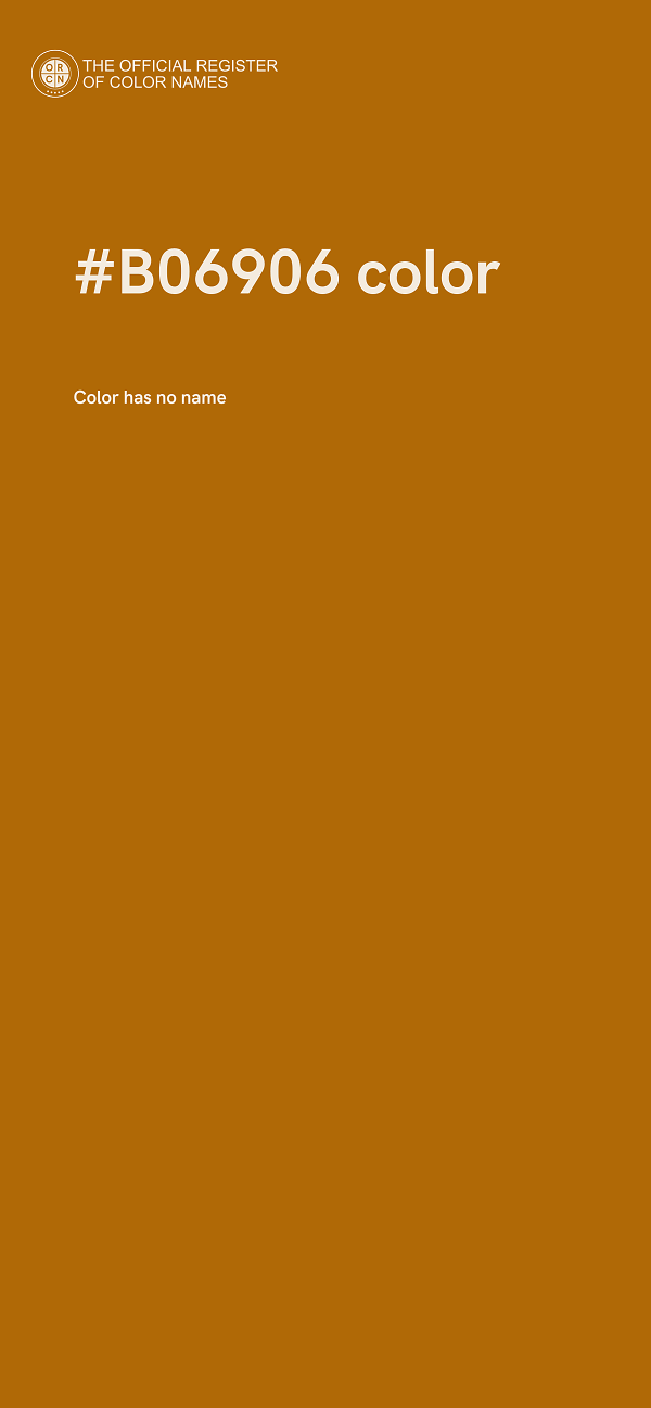 #B06906 color image