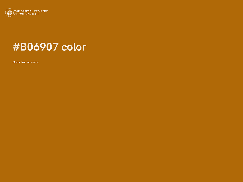 #B06907 color image