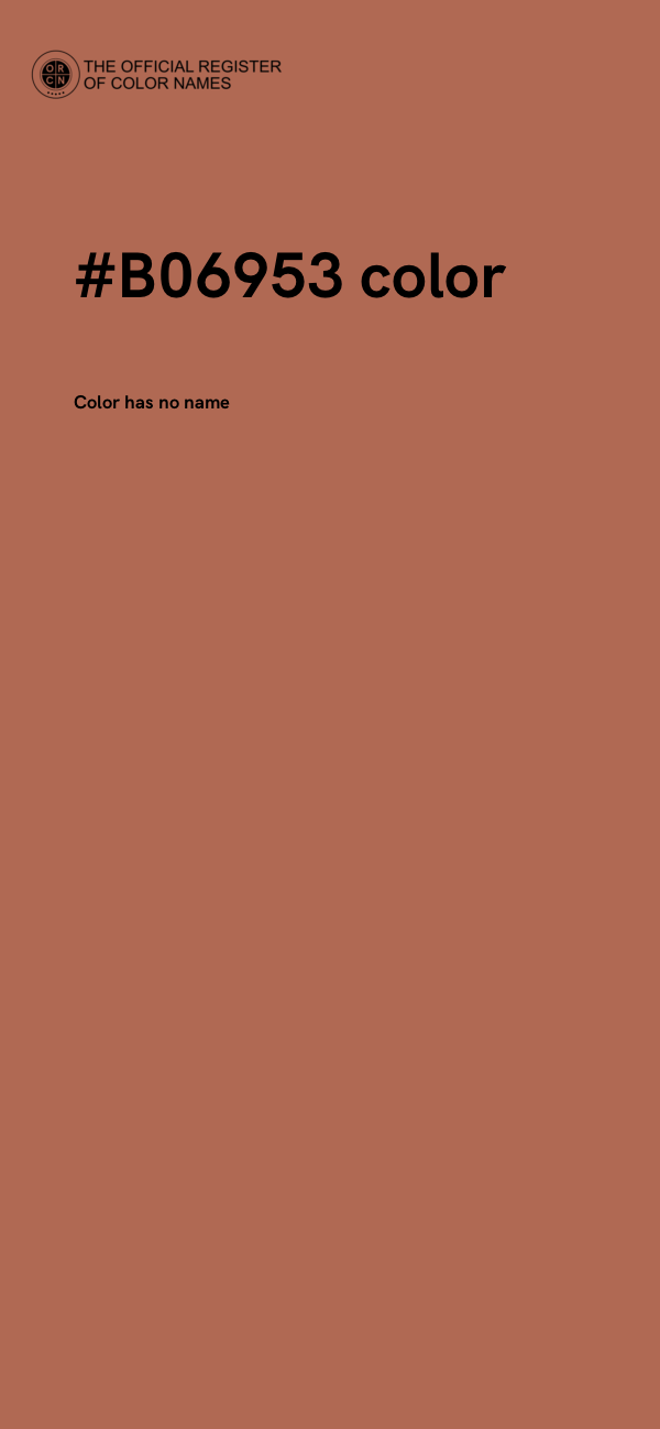 #B06953 color image