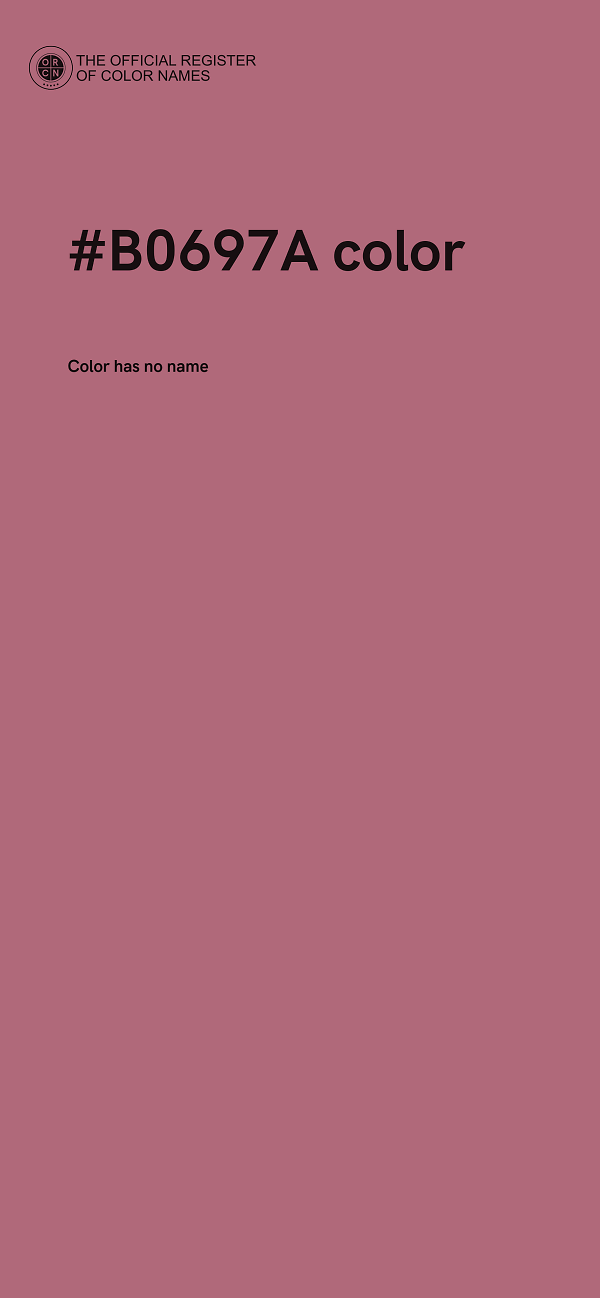 #B0697A color image