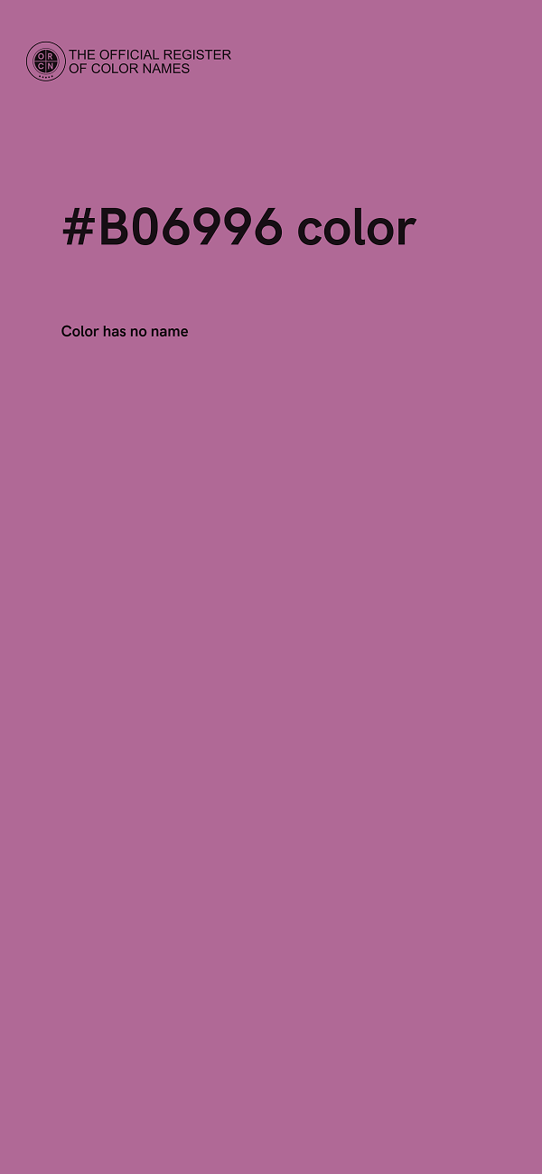 #B06996 color image