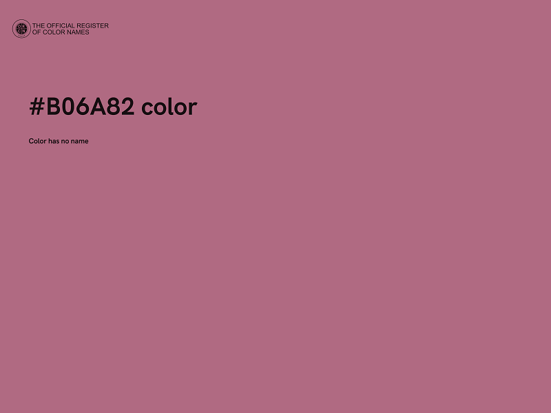 #B06A82 color image