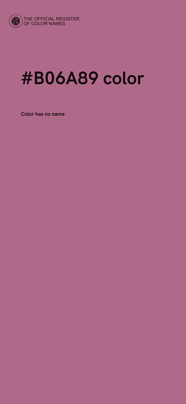 #B06A89 color image