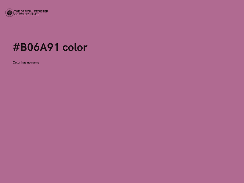 #B06A91 color image