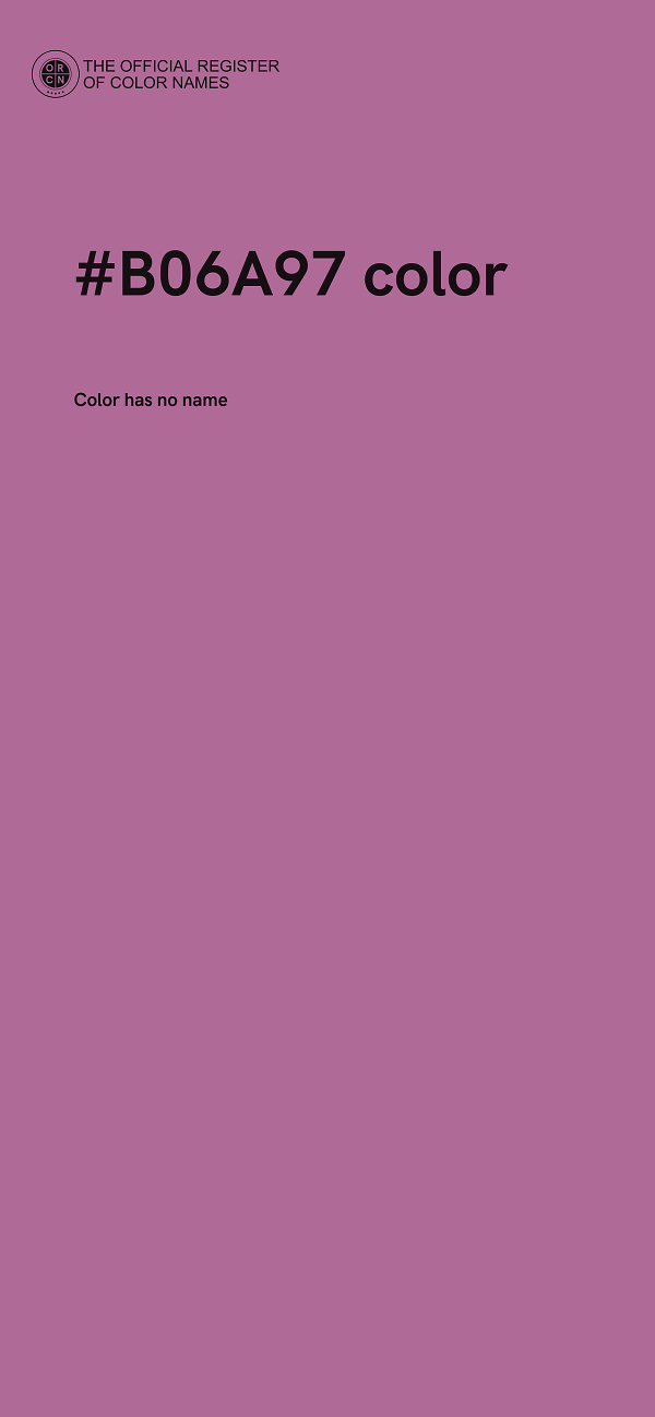 #B06A97 color image
