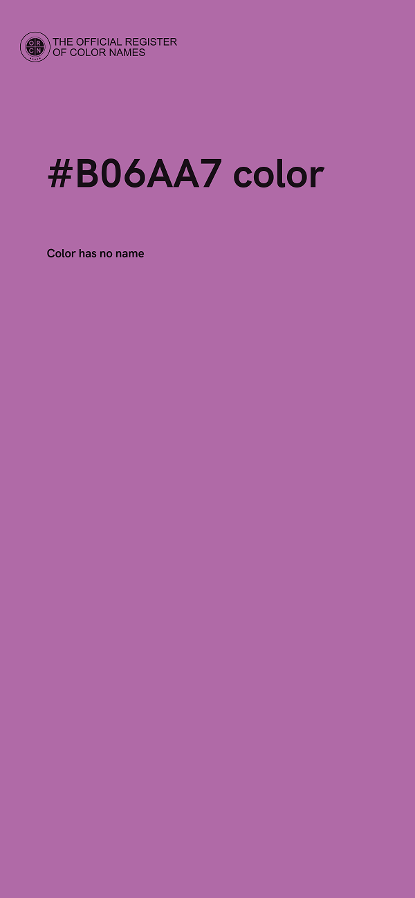 #B06AA7 color image