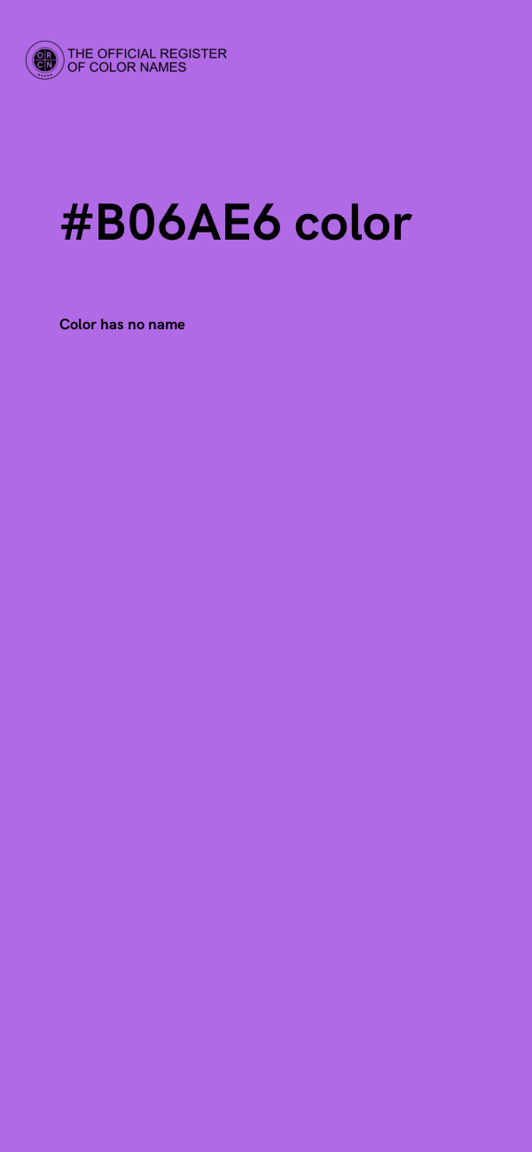 #B06AE6 color image