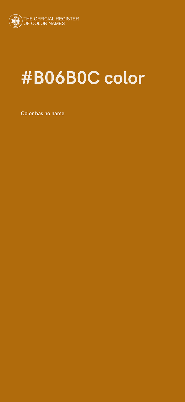 #B06B0C color image