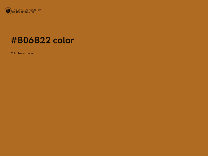 #B06B22 color image