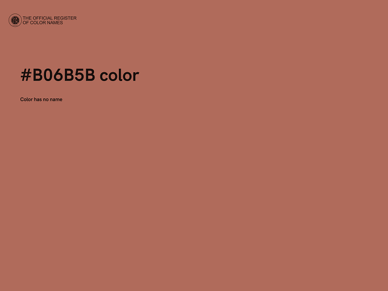 #B06B5B color image