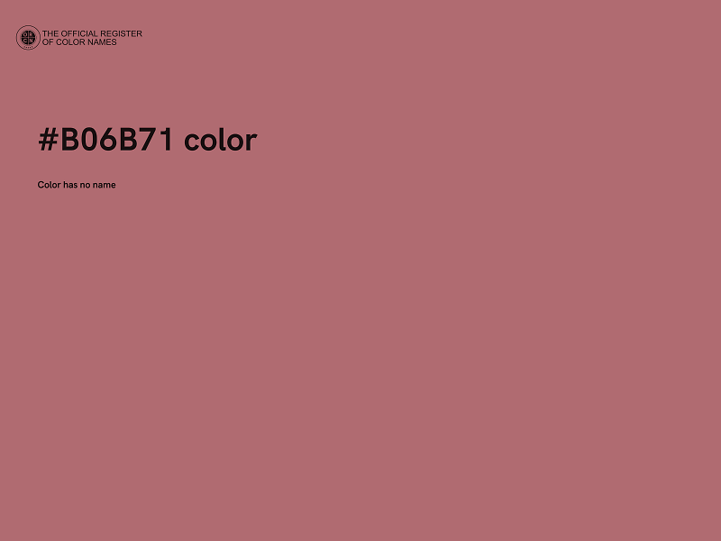 #B06B71 color image