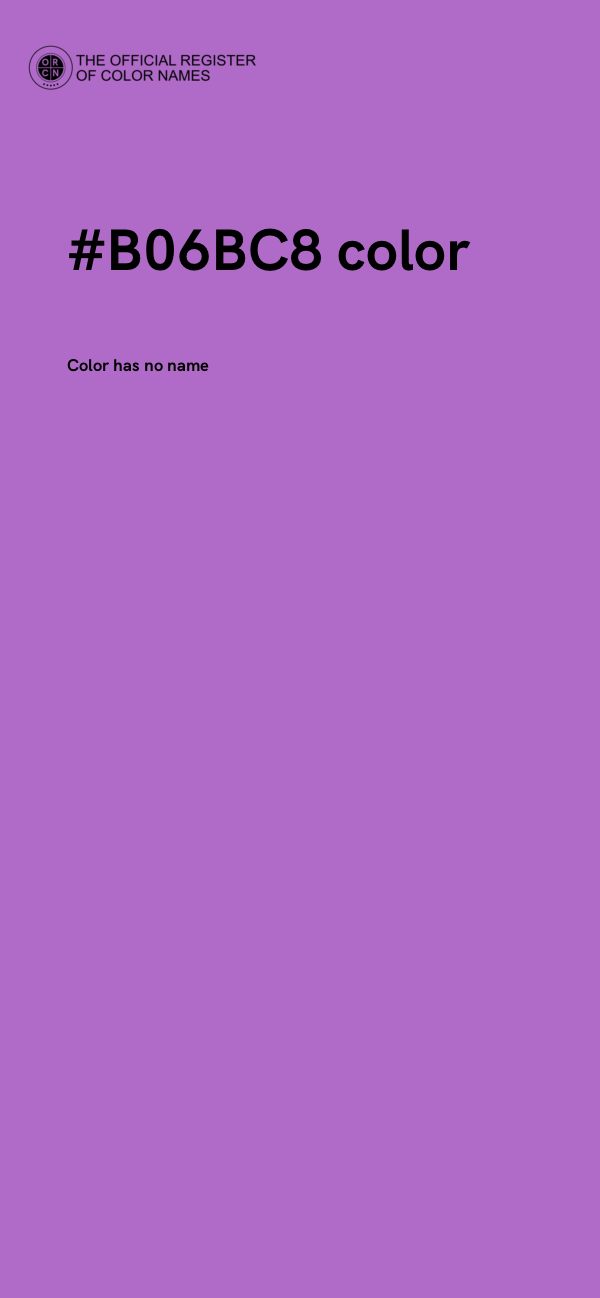 #B06BC8 color image