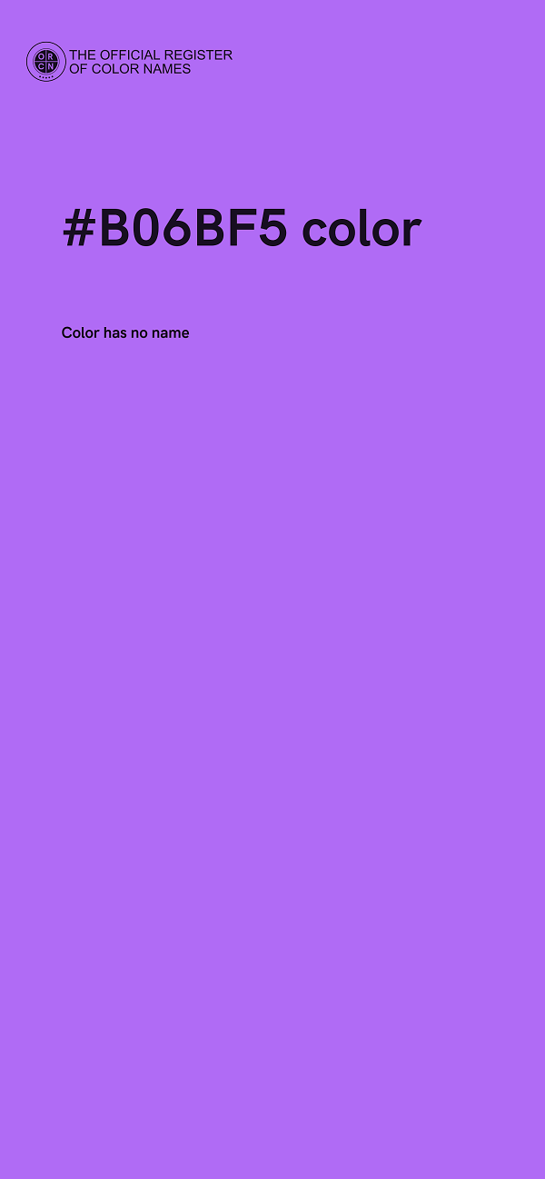 #B06BF5 color image