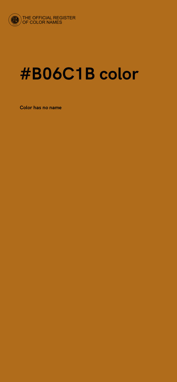 #B06C1B color image