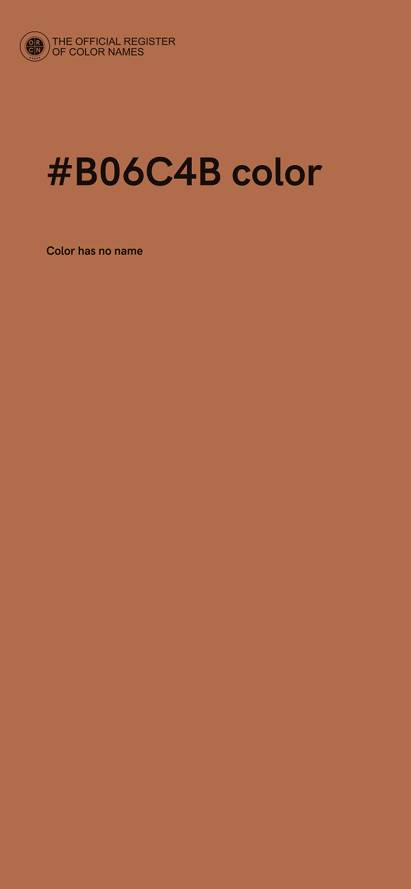 #B06C4B color image