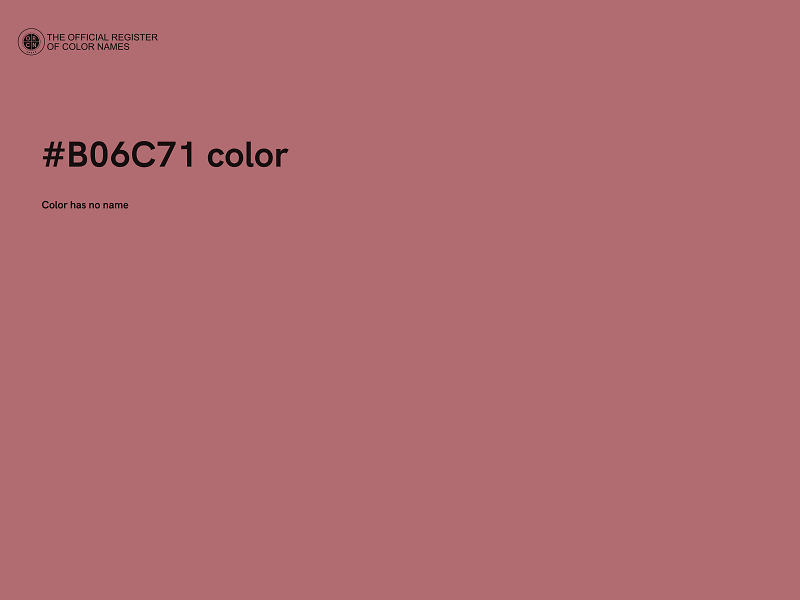 #B06C71 color image