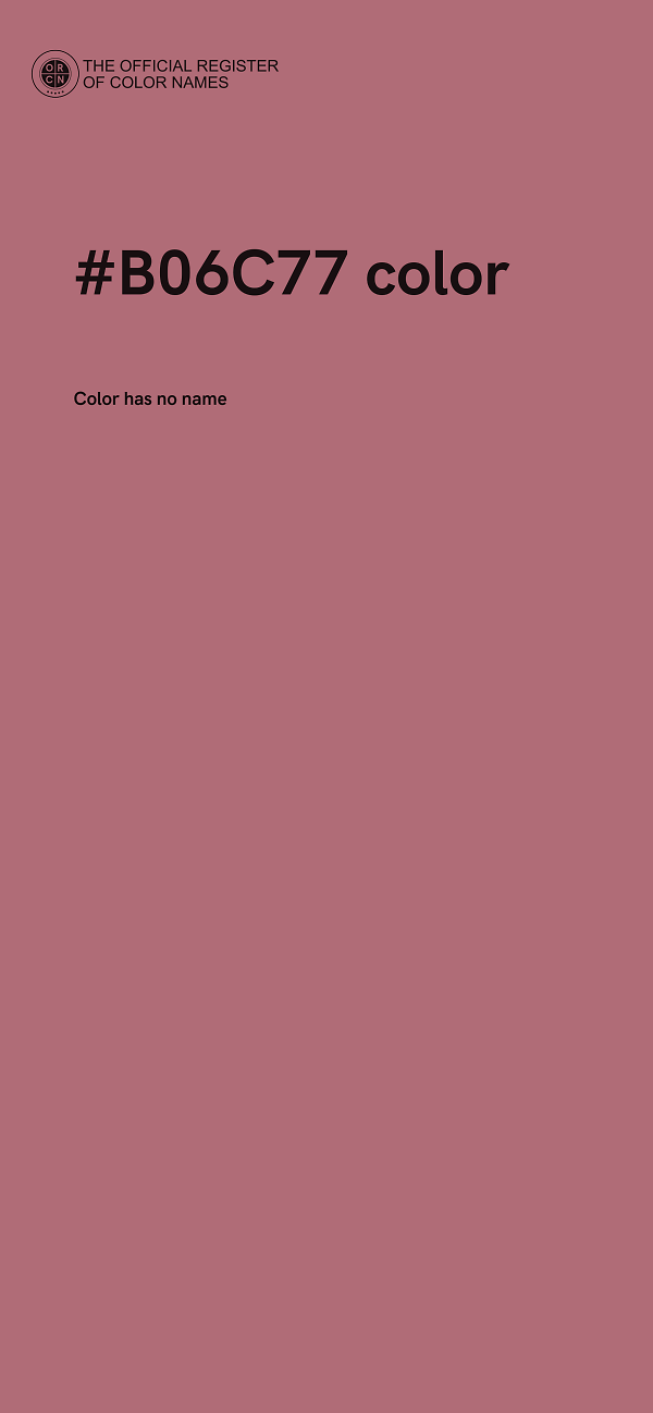 #B06C77 color image