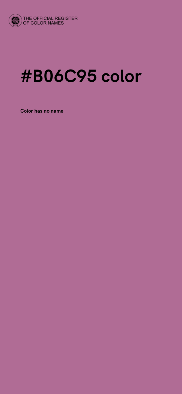 #B06C95 color image