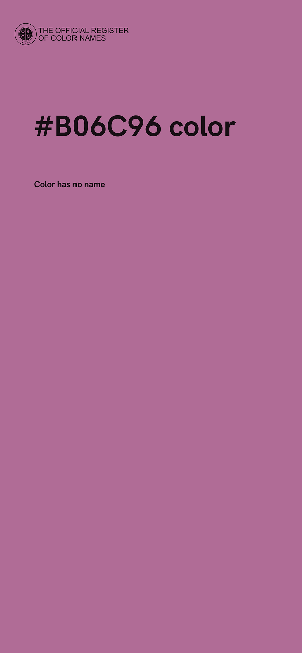#B06C96 color image
