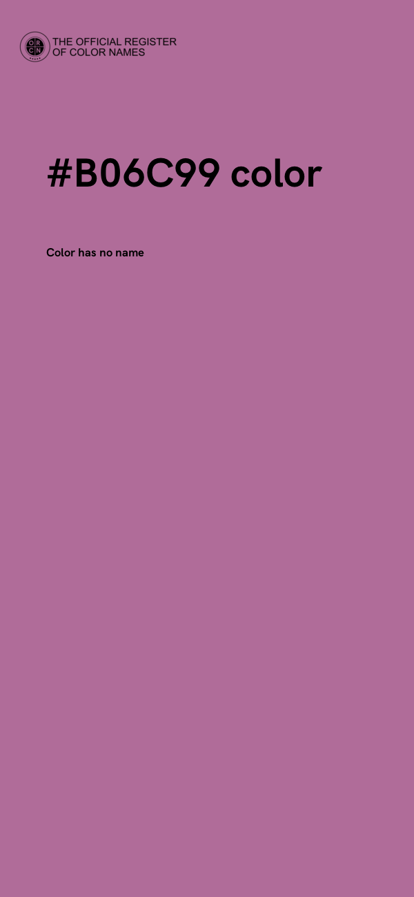 #B06C99 color image