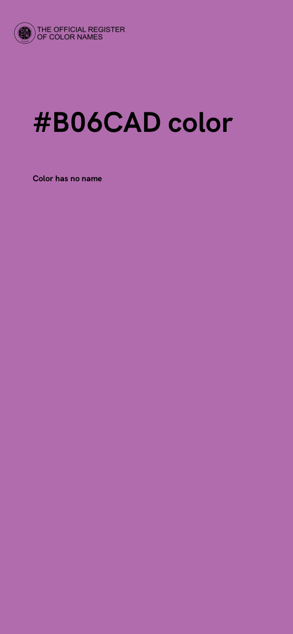 #B06CAD color image