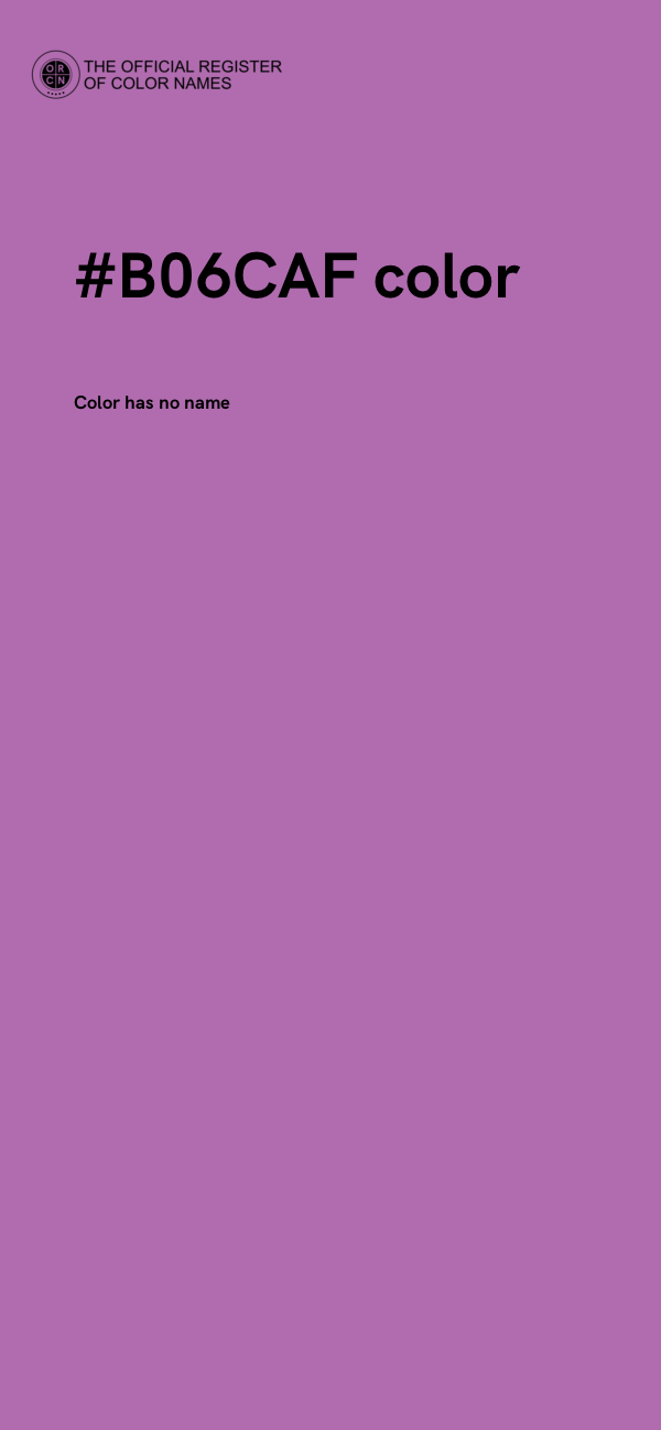 #B06CAF color image