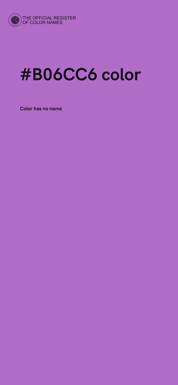 #B06CC6 color image
