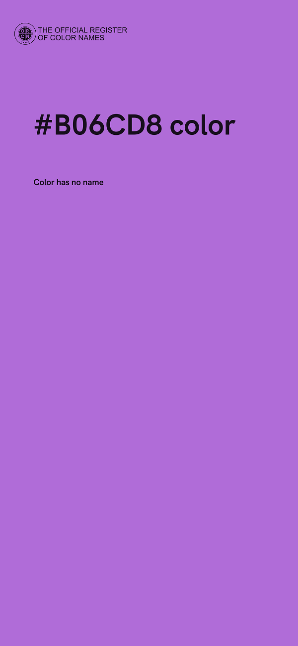#B06CD8 color image