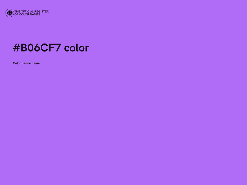 #B06CF7 color image