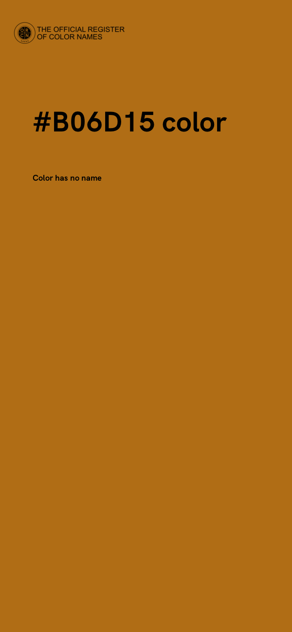 #B06D15 color image